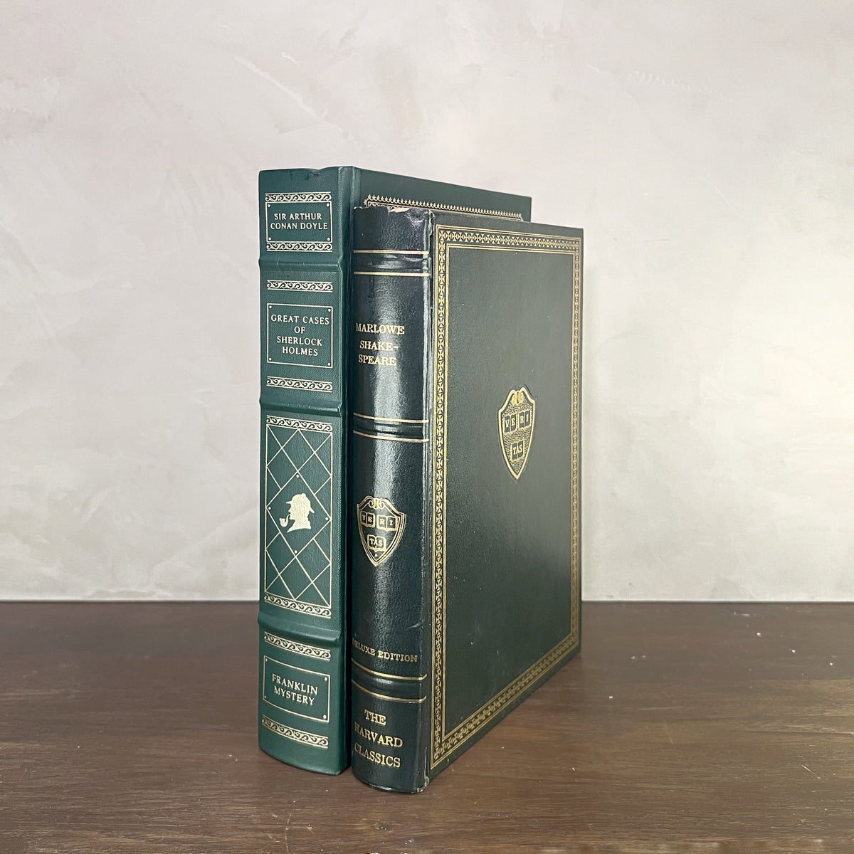 Vintage Green Gilded Books - Source by Studio Skara, view 3