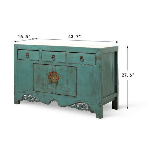 Antique sideboard 44x16x28H with new lacquer image 2