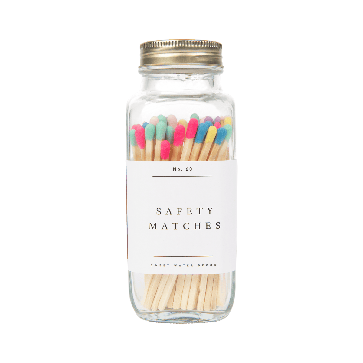 Multicolor Rainbow Safety Matches - 60 Count, 3.75" - Sweet Water Decor, view 8