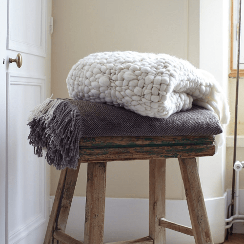 Clouds Chunky Knit Throw Blanket - Homelosophy, view 17
