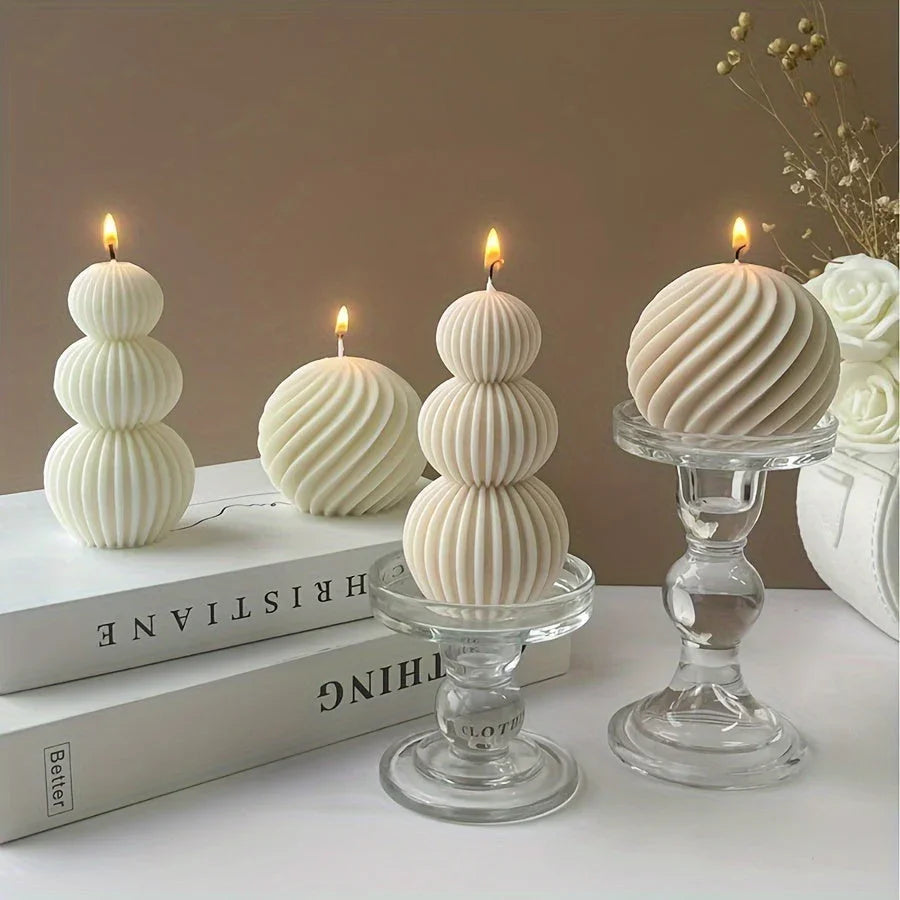 Glass Candle - Sandalwood Scented