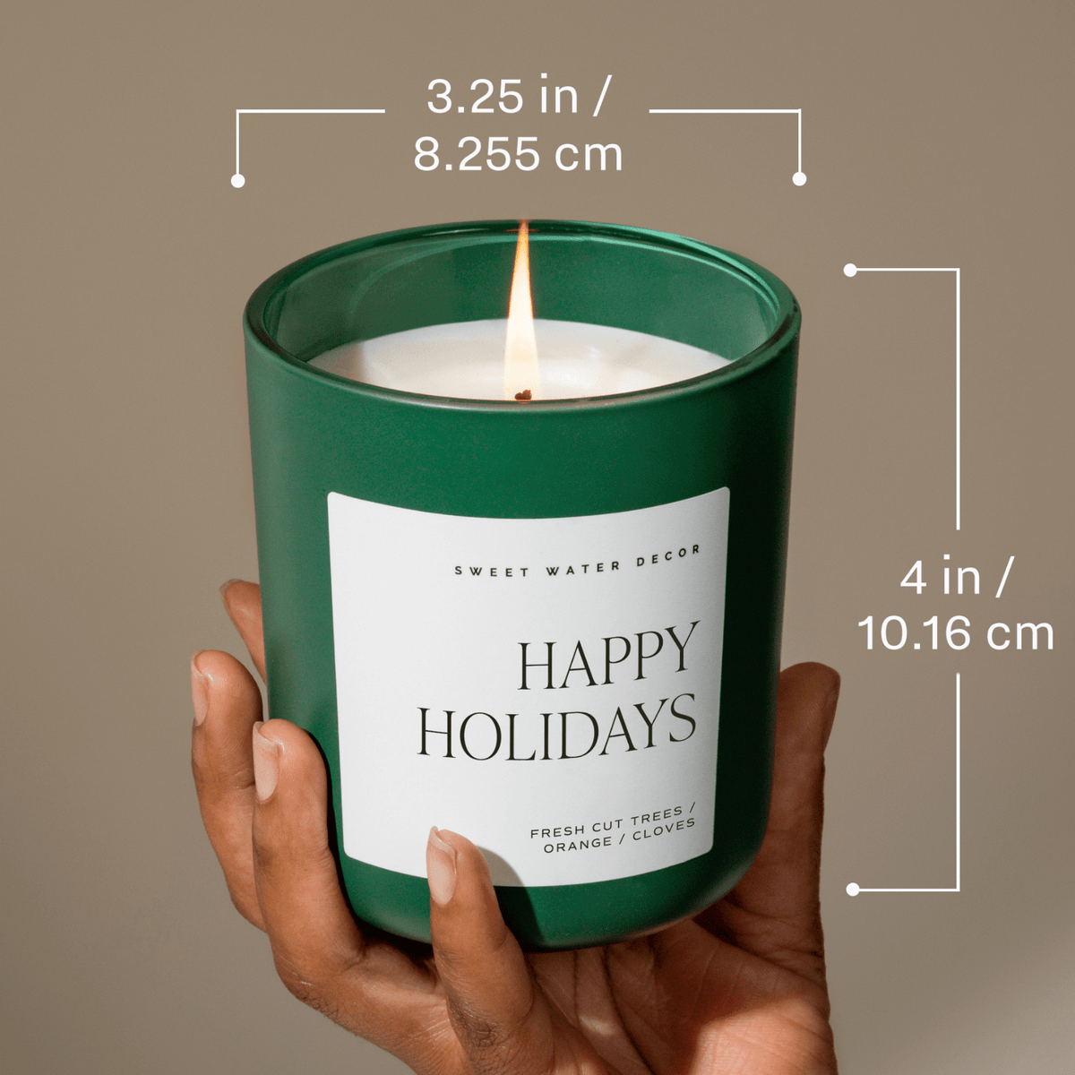Christmas Cookies Soy Candle - Green Matte Jar - 15 oz (Sugar Cookies) - Sweet Water Decor, view 6