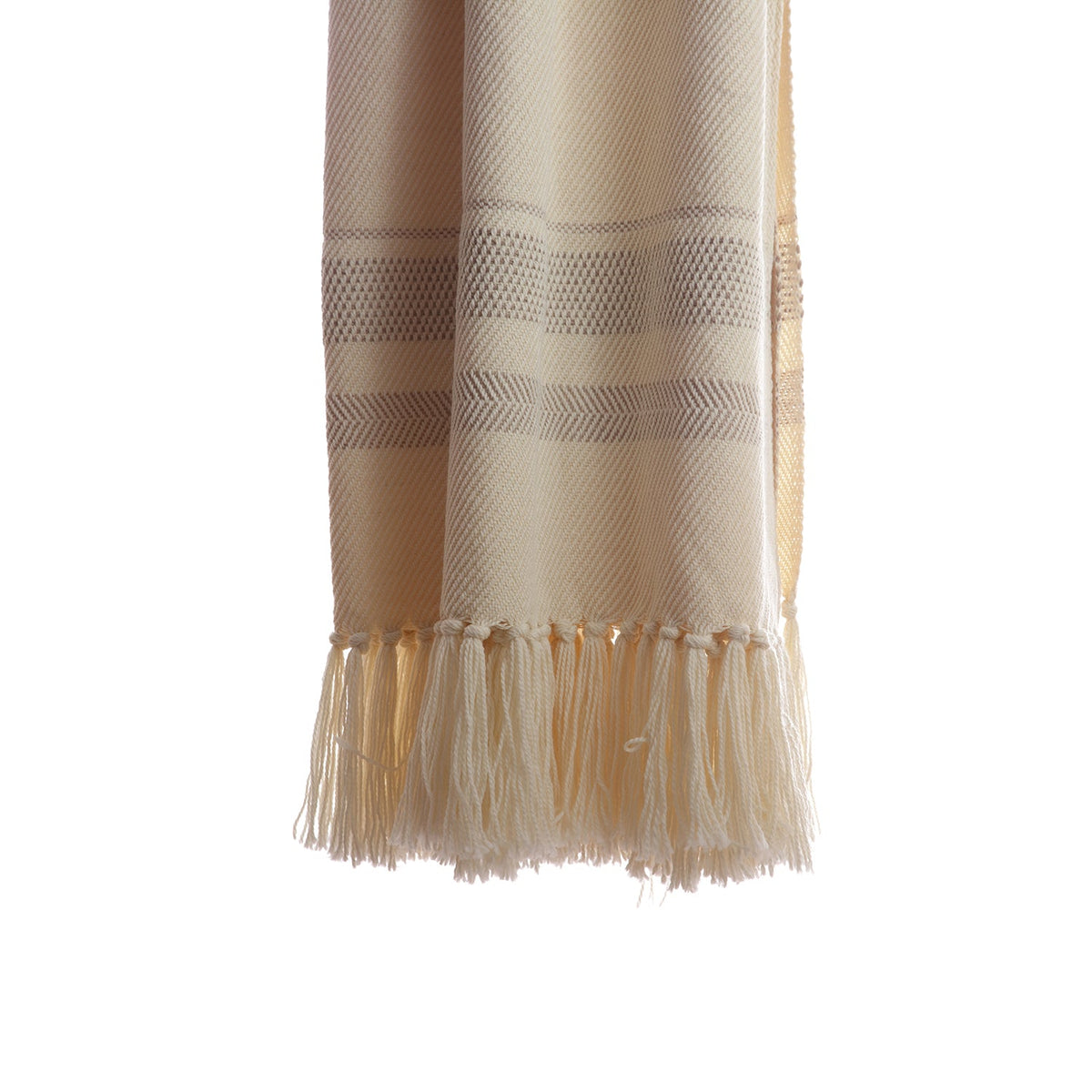 Grey Chevron Wool Throw Blanket - Homelosophy, view 3