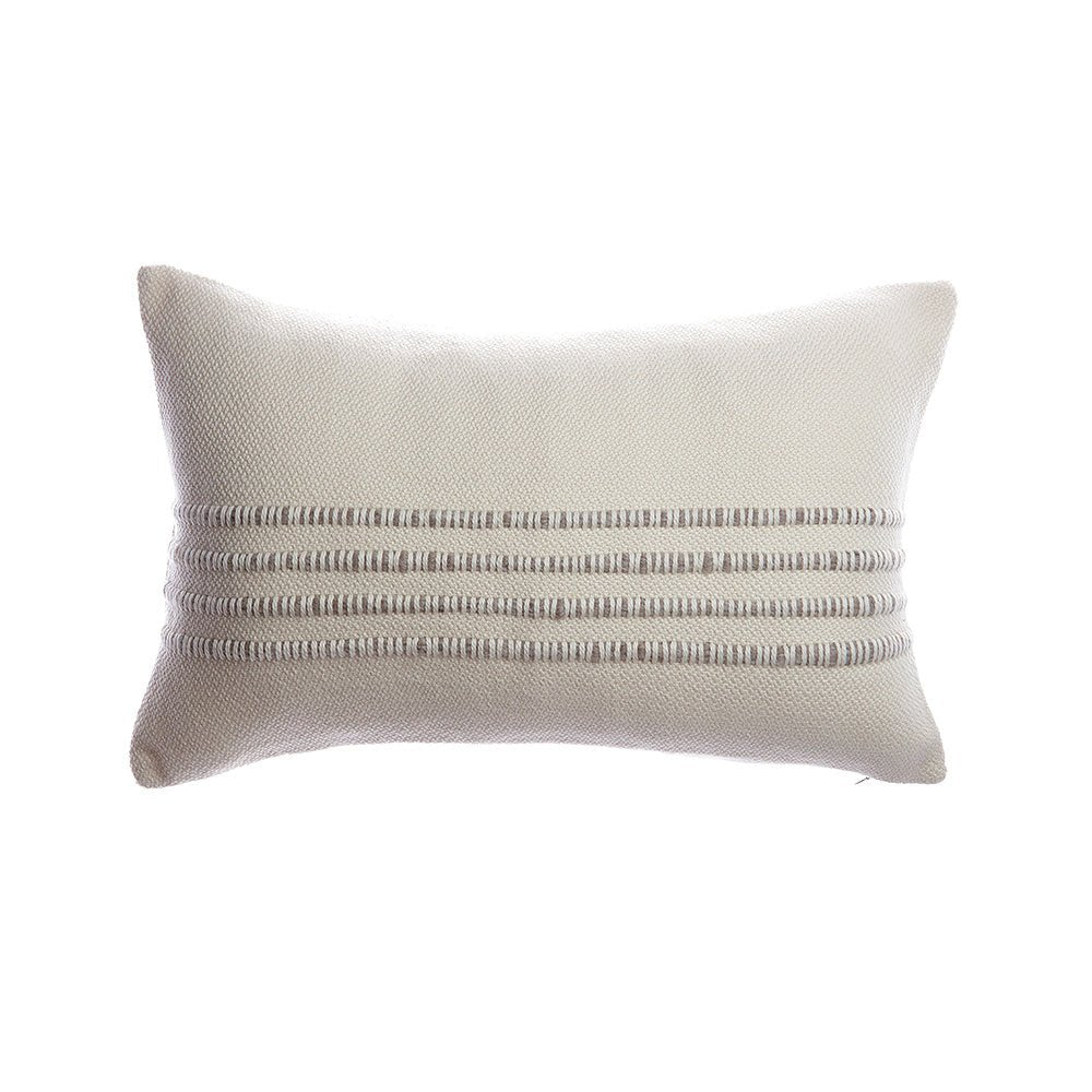 Merino Wool Striped Throw Pillow - Homelosophy, view 5