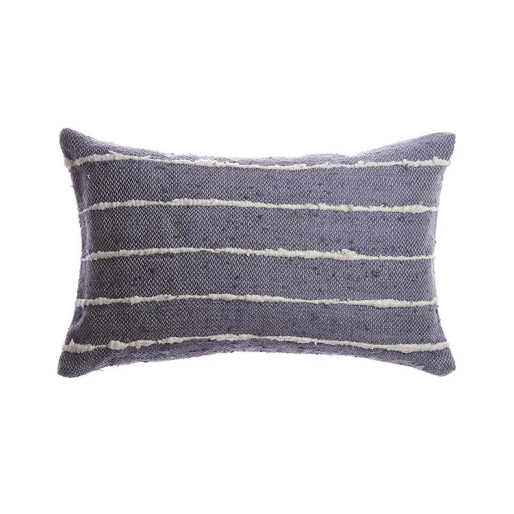 Slate Raw Silk Pillow - Homelosophy, view 2
