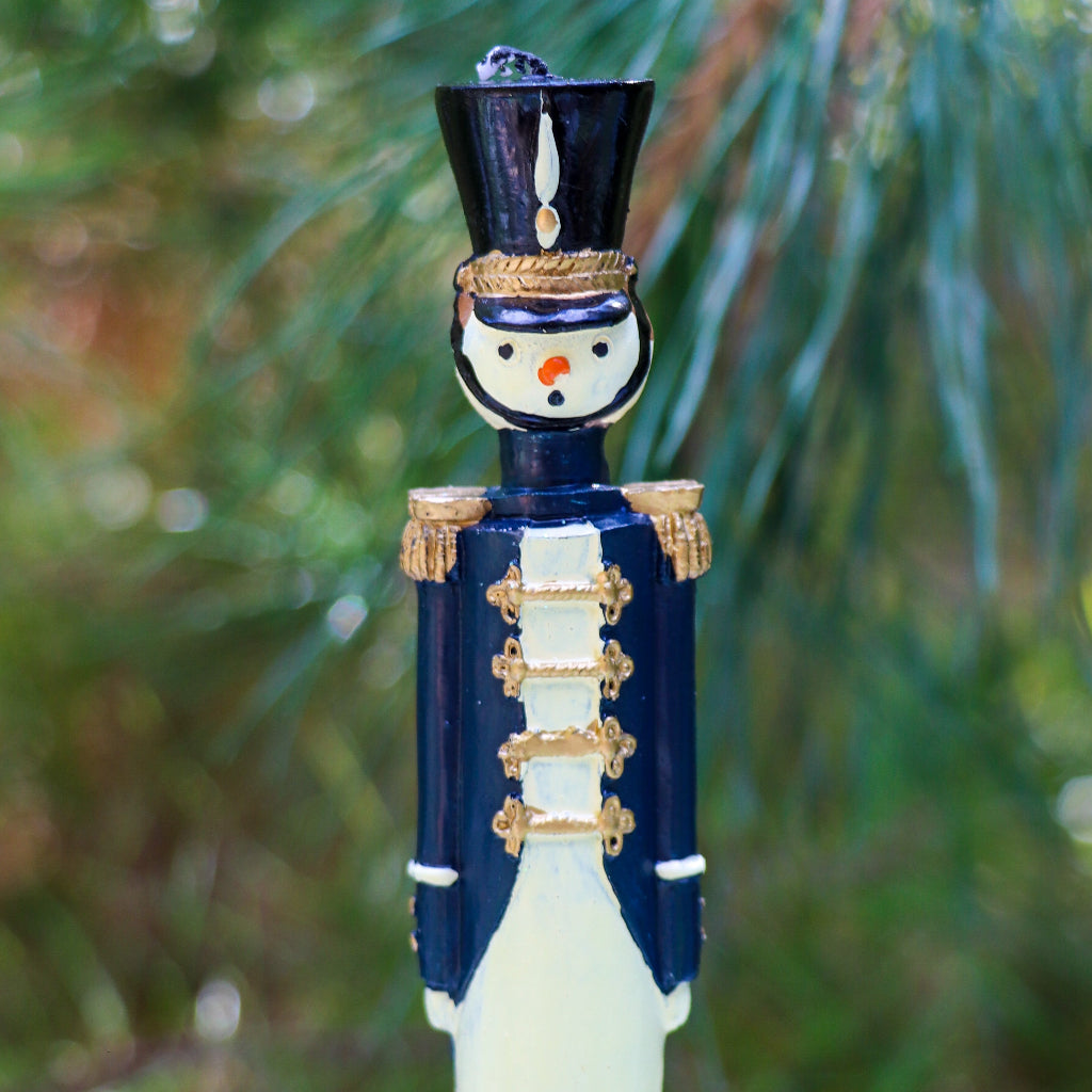 20 Handpainted Navy Blue Royal Guard Candles - Case of 10 packs