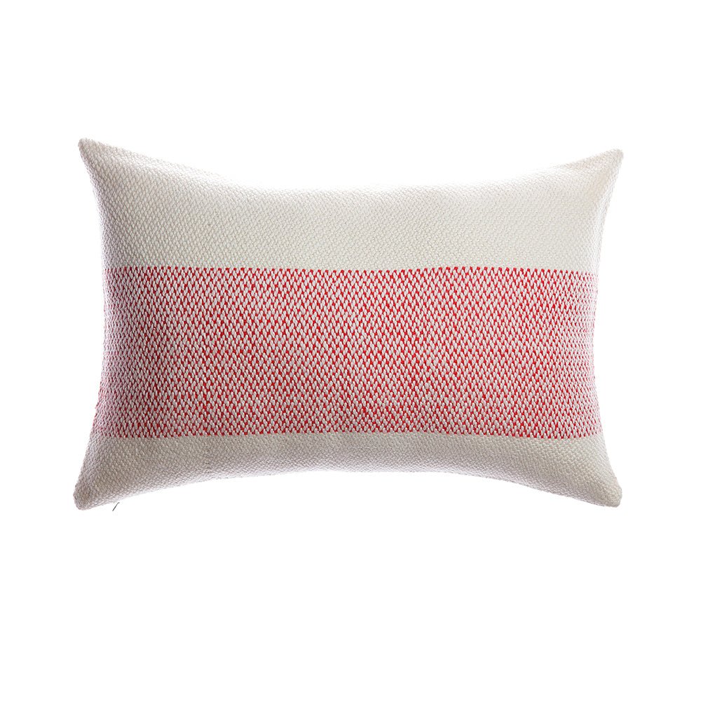 Red Band Woven Pillow - Homelosophy