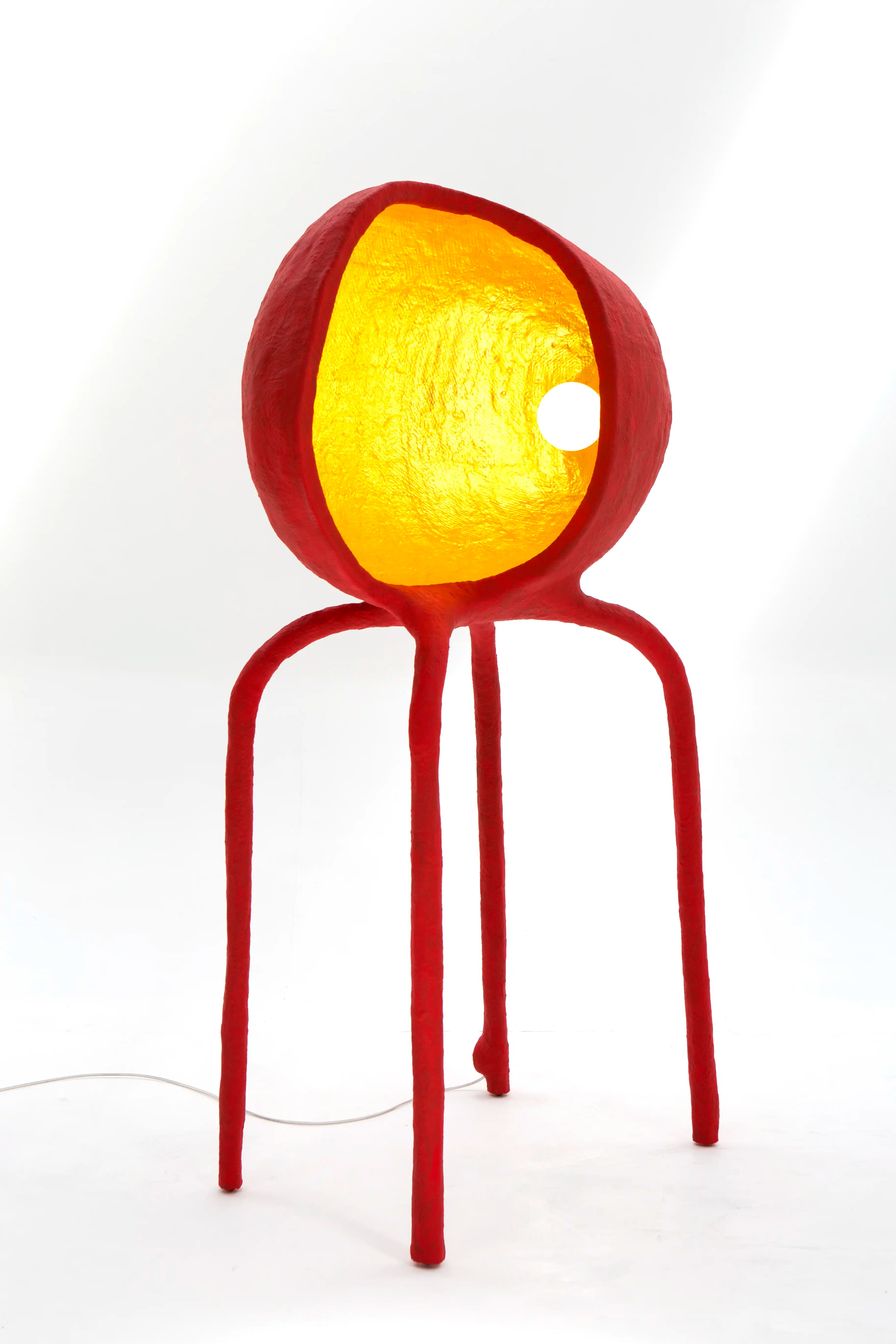 Radical Red Floor Lamp - IC-12 by Studio Josha