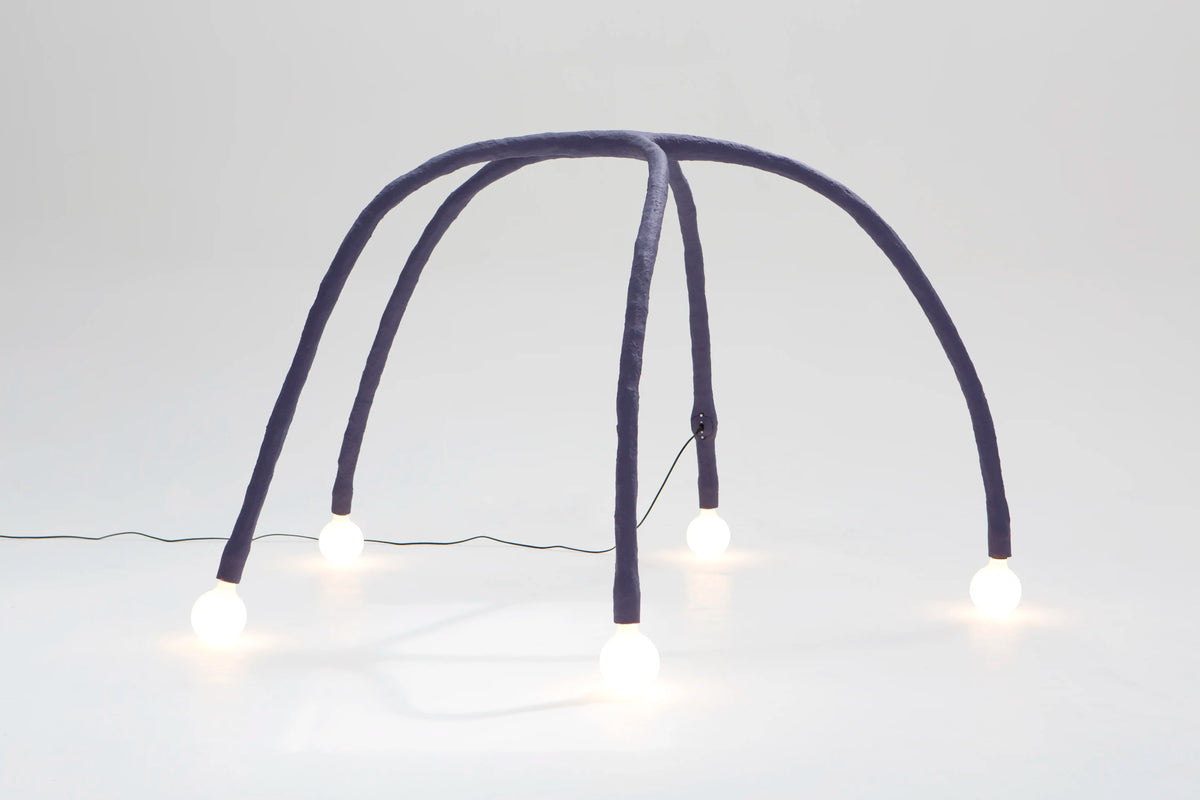 Experimental Purple Floor Lamp - IC-13 by Studio Josha