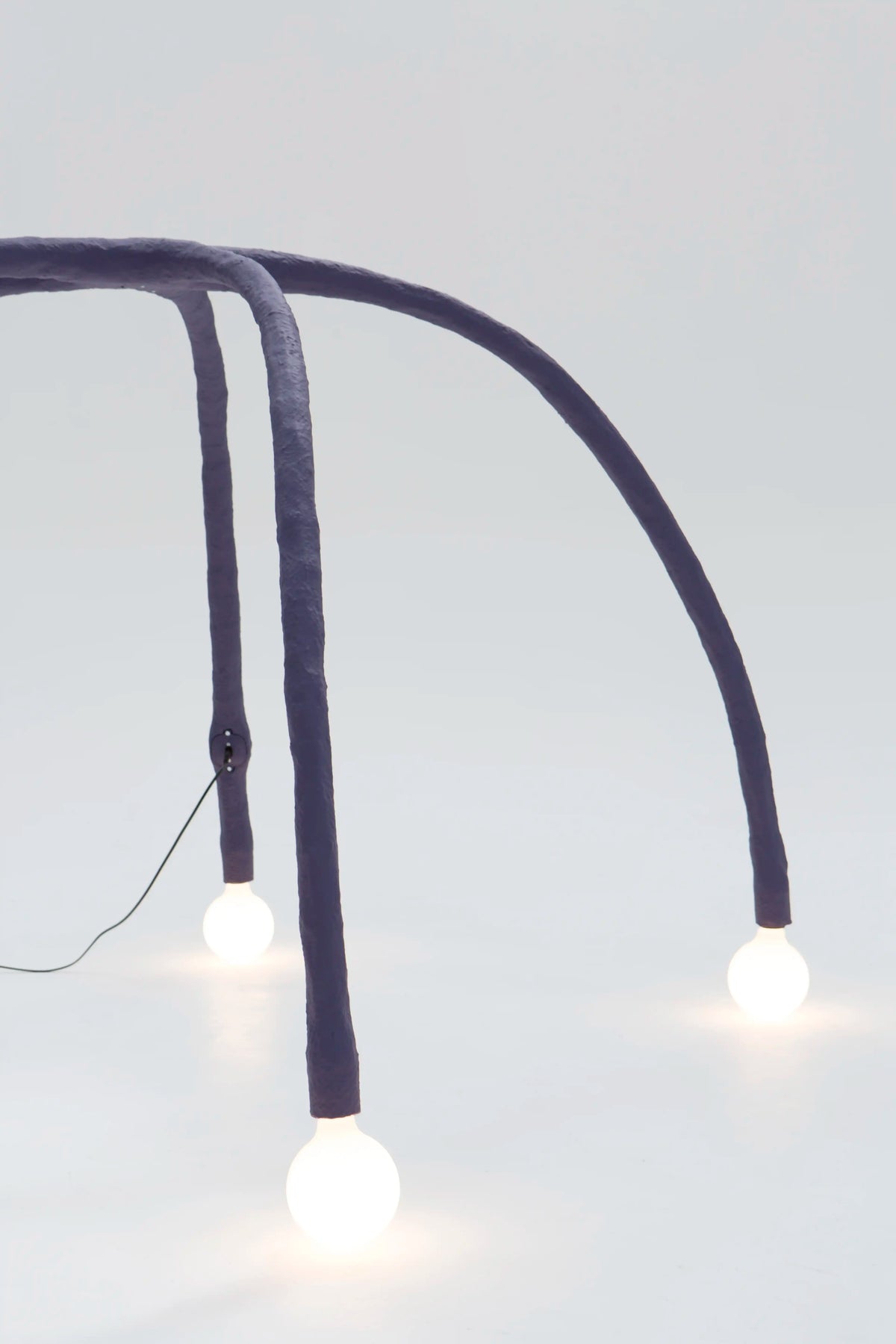Experimental Purple Floor Lamp - IC-13 by Studio Josha