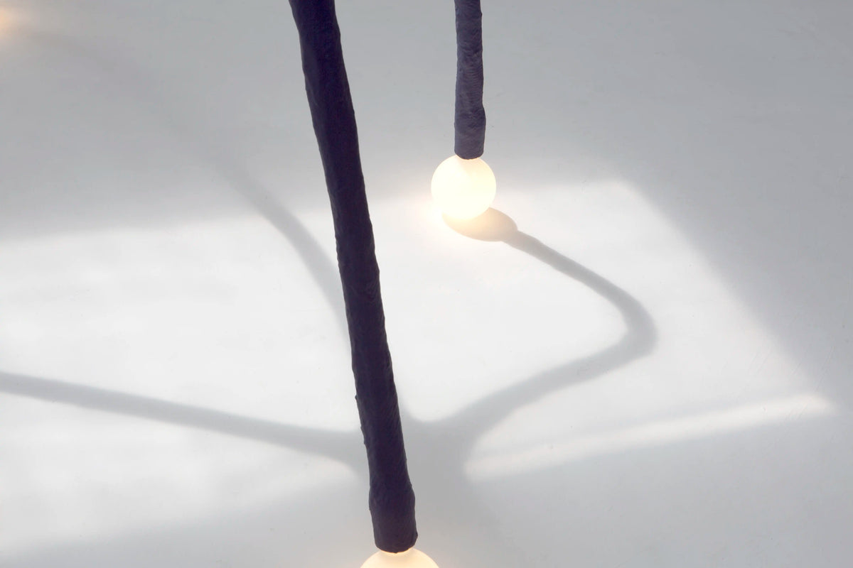 Experimental Purple Floor Lamp - IC-13 by Studio Josha