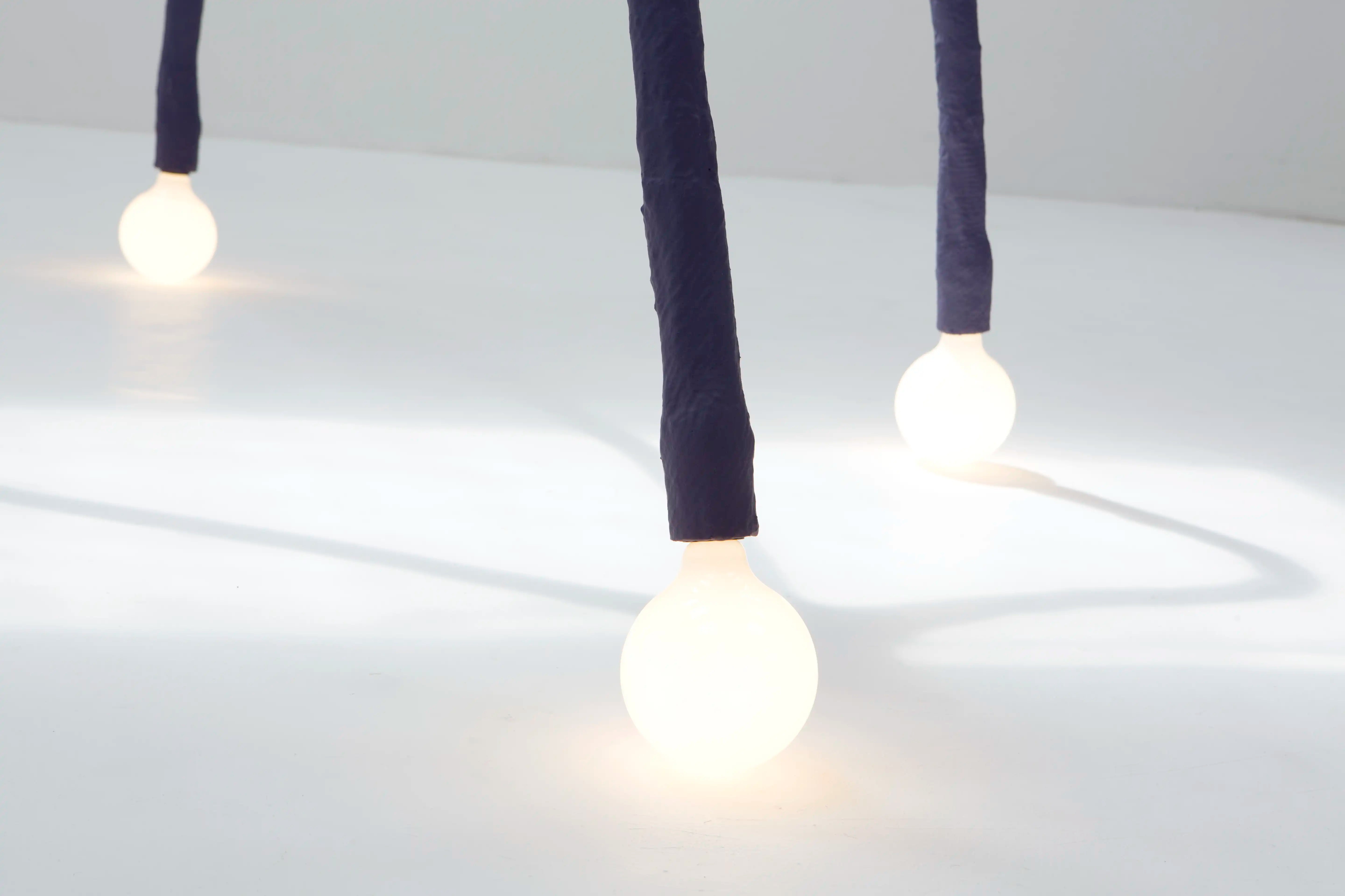 Experimental Purple Floor Lamp - IC-13 by Studio Josha