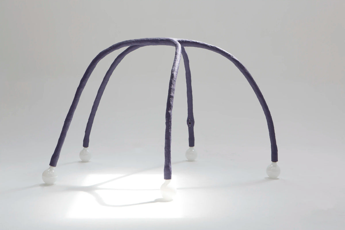 Experimental Purple Floor Lamp - IC-13 by Studio Josha
