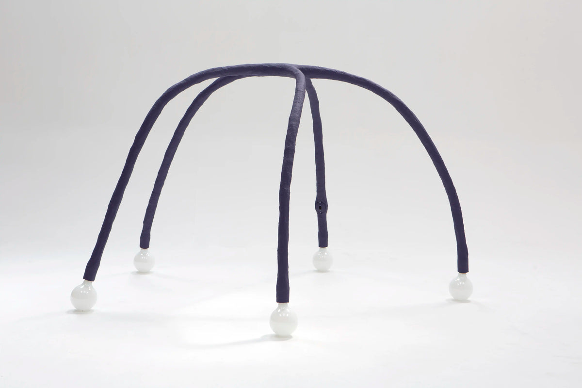 Experimental Purple Floor Lamp - IC-13 by Studio Josha