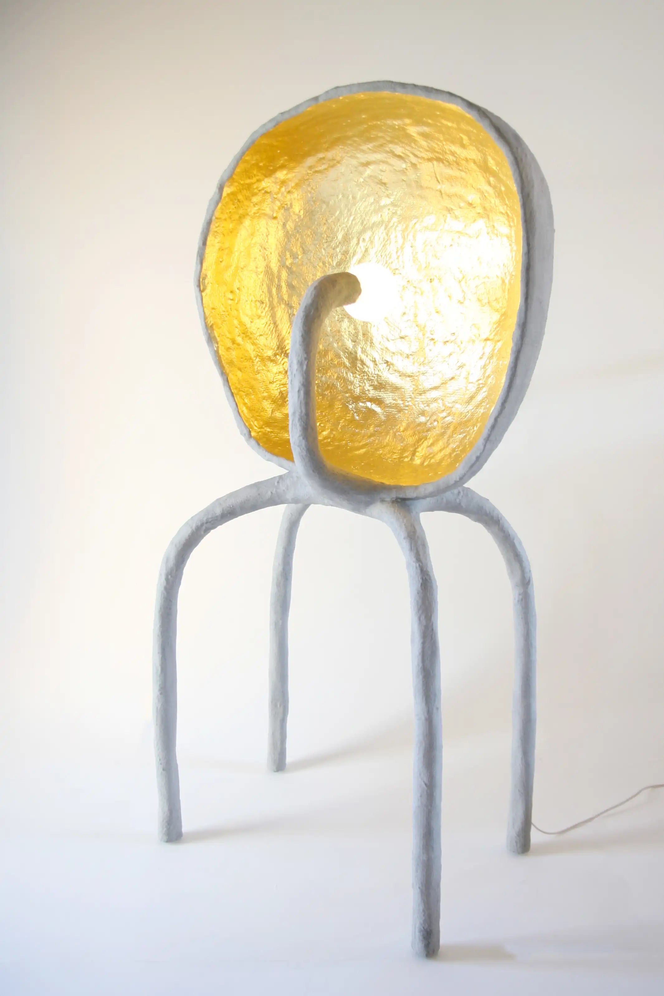 Maximalist White Floor Lamp - IC-17 by Studio Josha