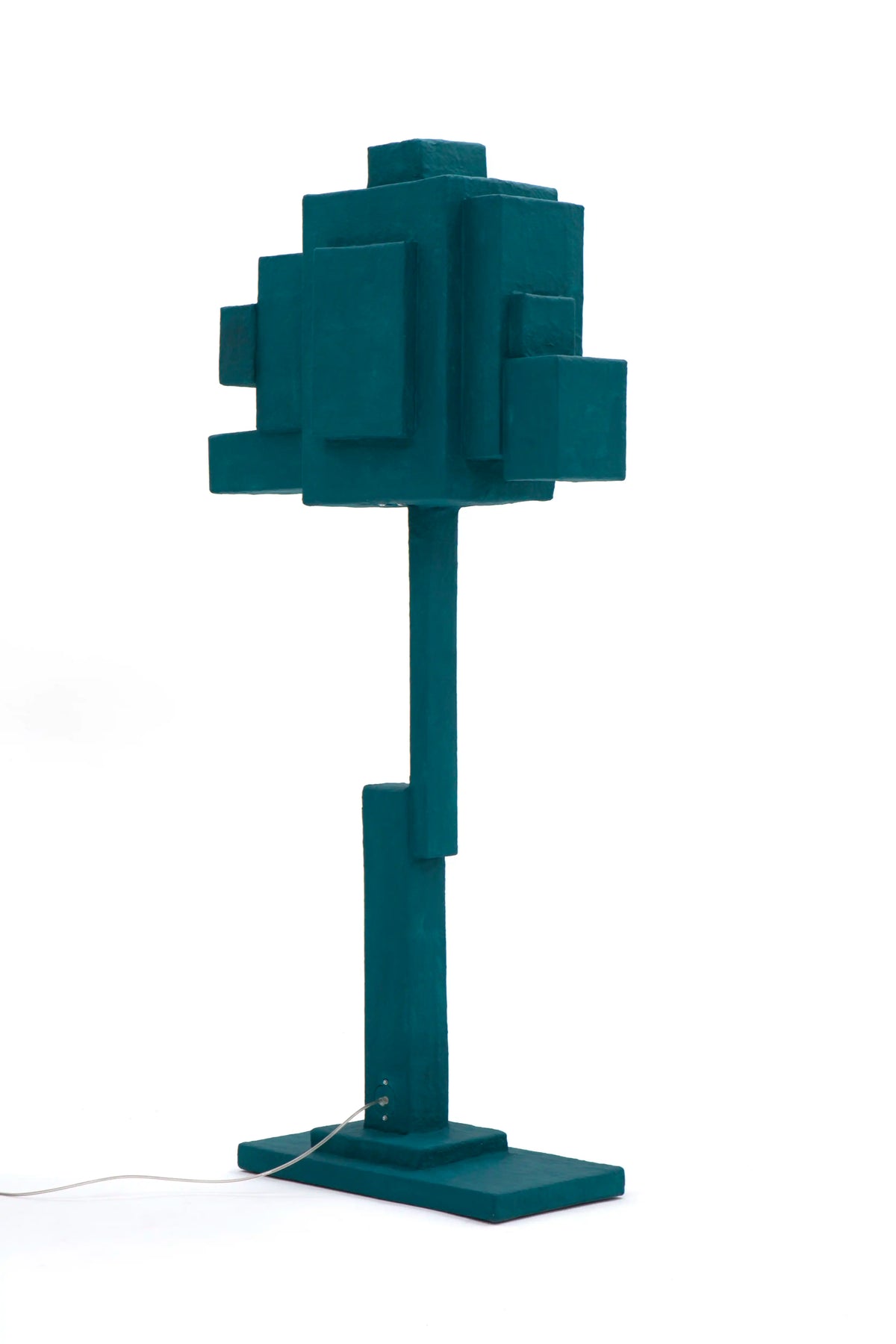 Teal Upcycled Floor Lamp - BOX-1 by Studio Josha