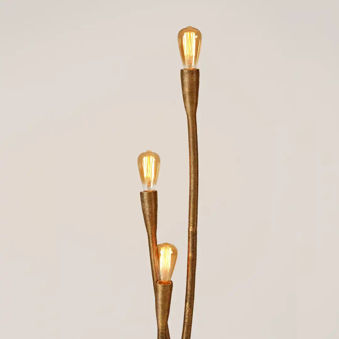 Lotus Pod Brass Floor Lamp