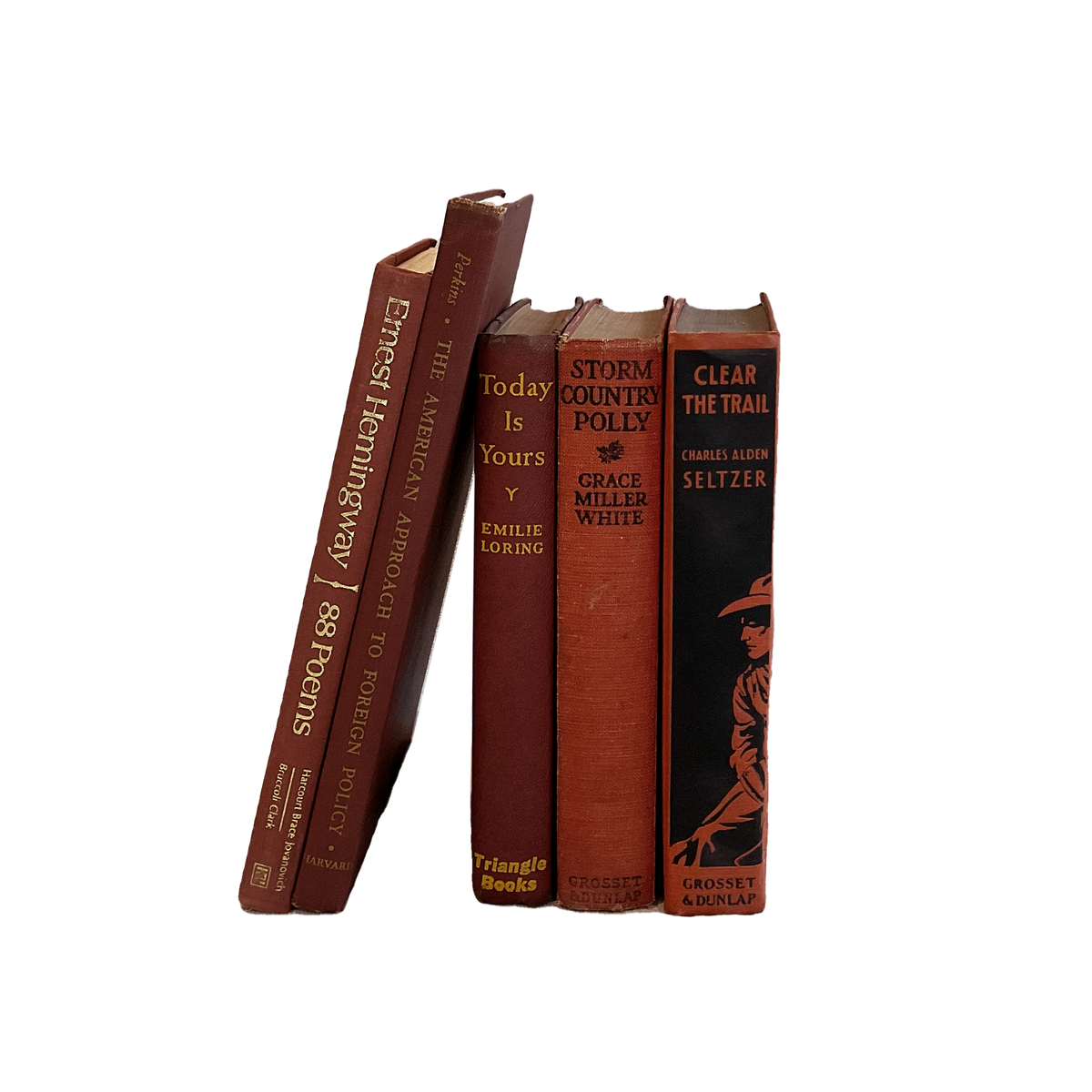 Vintage & Antique Books - Red - Source by Studio Skara