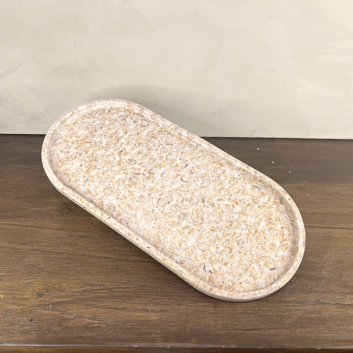 Upcycled Oval Tray: Rice Husk - Source by Studio Skara, view 3