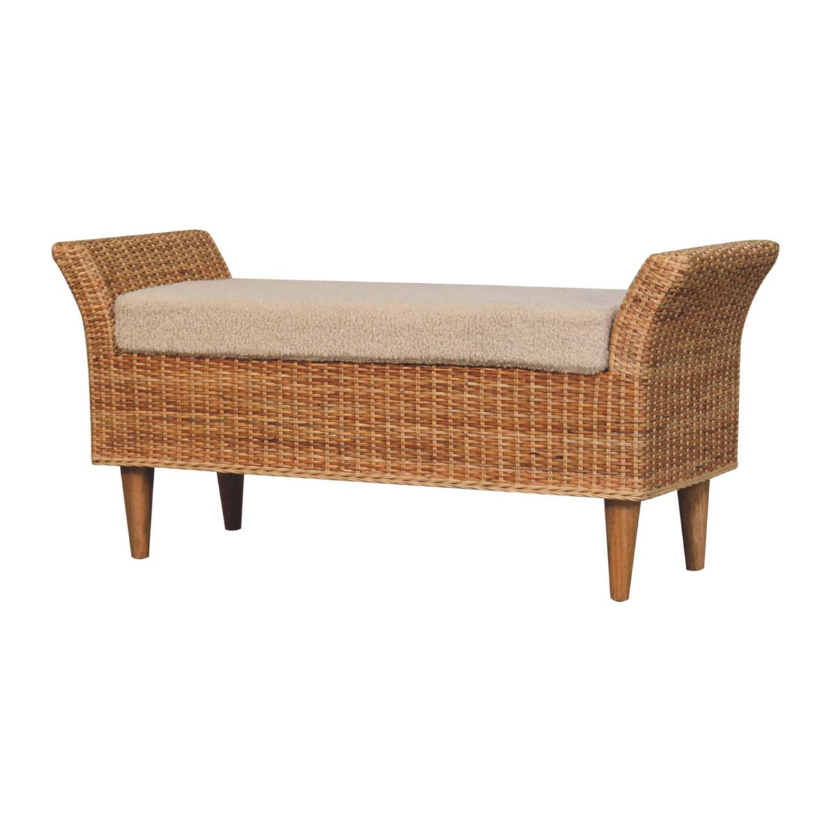 Riviera Woven Bench — Artisan Furniture IN3928, view 3
