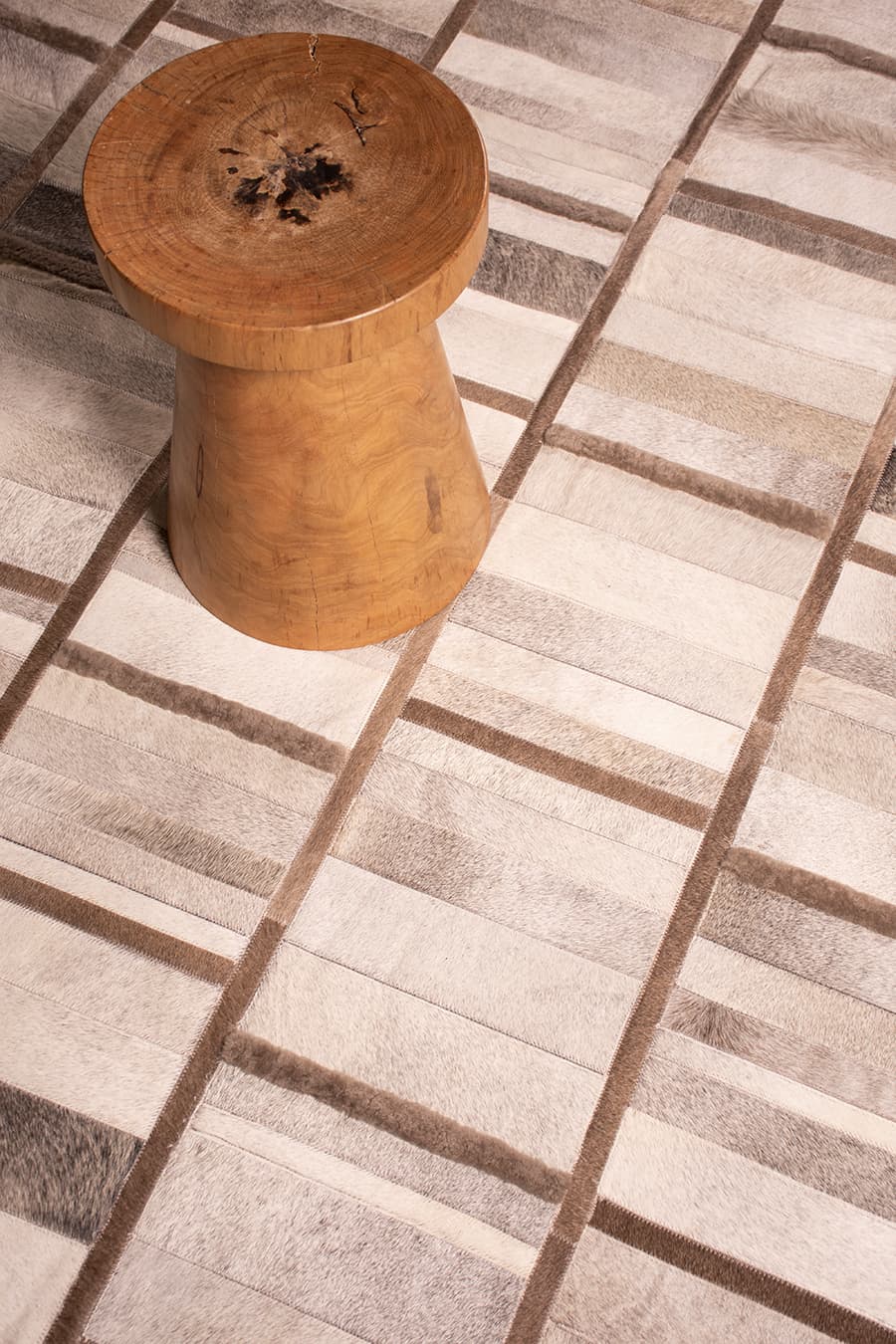 INTERSECTION – Custom Cowhide & Shearling Rug - Homelosophy