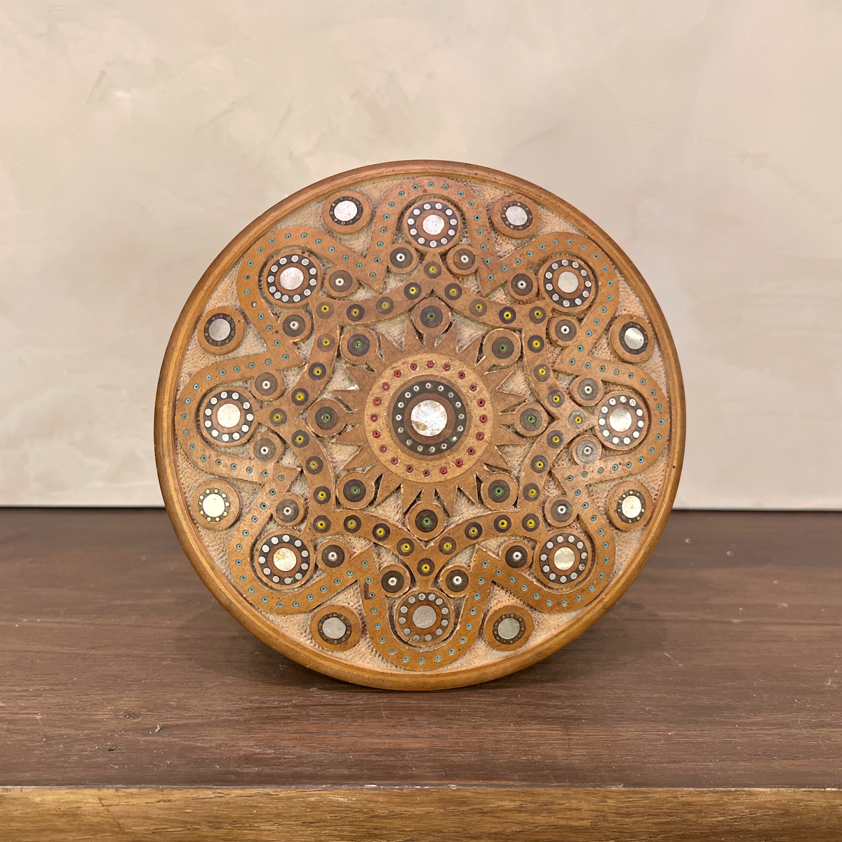 Kalyna Vintage Round Carved Keepsake Box - Source by Studio Skara, view 2