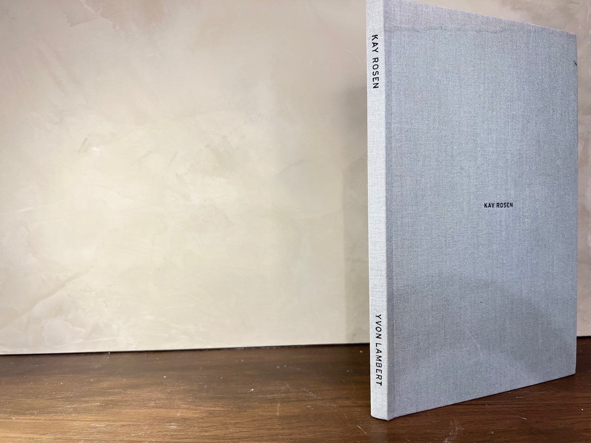 Linen Cover Book: Kay Rosen / Wall Paintings and Drawings, 2002-2006 - Source by Studio Skara, view 3