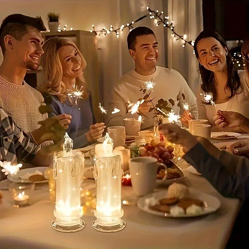 LED Pillar Candles Christmas Decor, Flameless