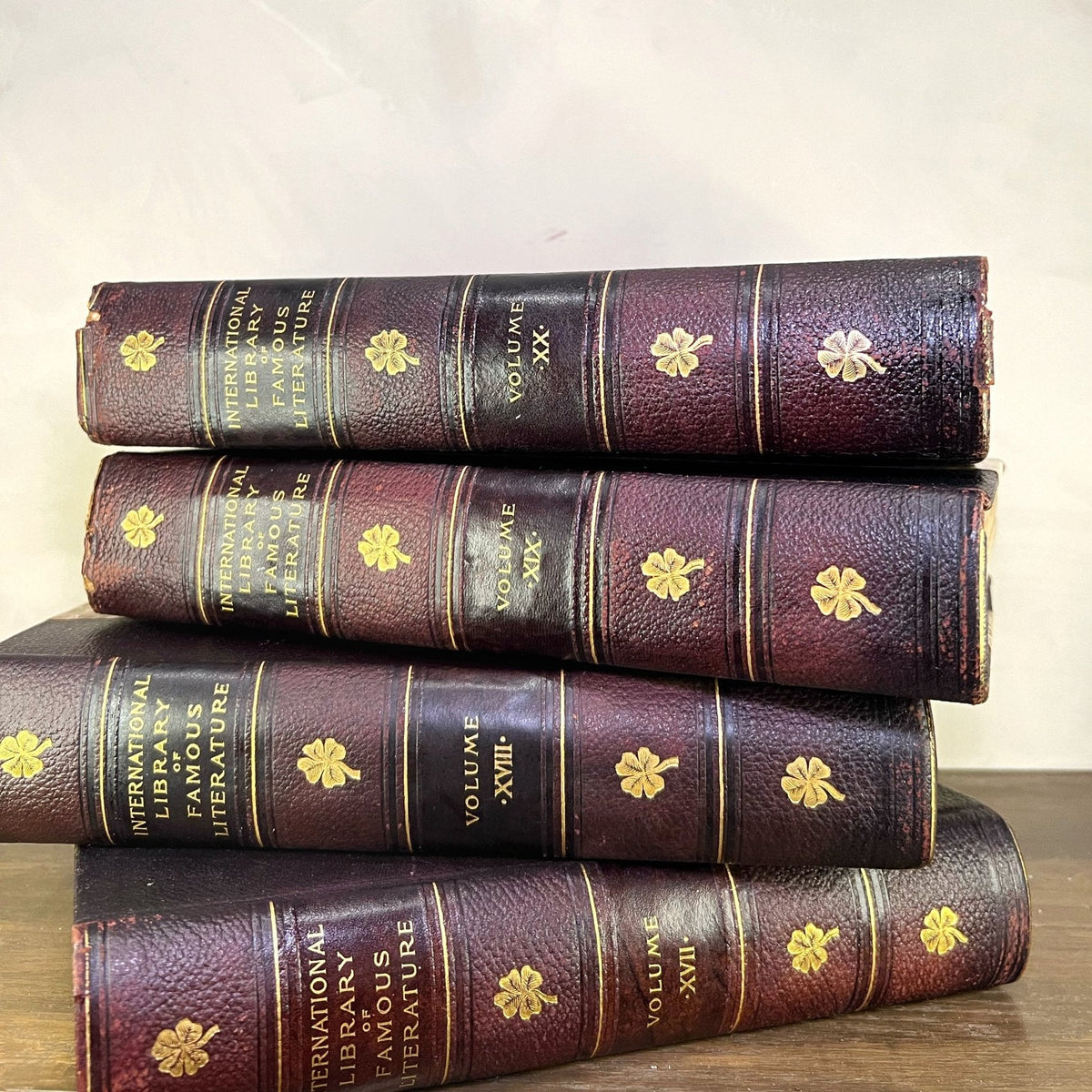 Leather Bound Antique Books: 1898 Int'l Library of Famous Literature (First Edition. 1 of 1000 copies - RARE) - Source by Studio Skara, view 2