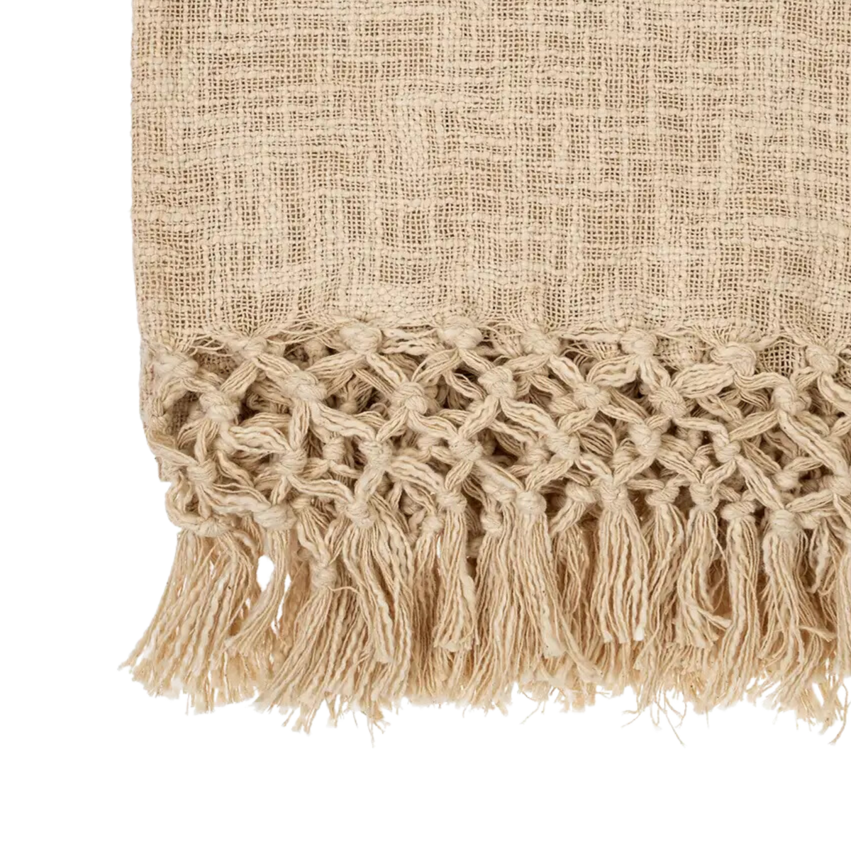 Leela Braided Tassel Throw Blanket - Source by Studio Skara, view 2