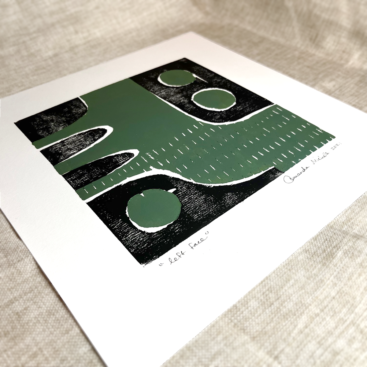 Left Face Block Print - Source by Studio Skara, view 4