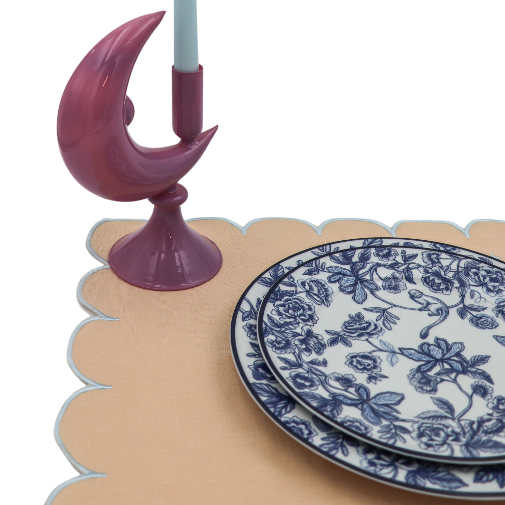 Lilac Crescent Moon Candle Holder - Case of 12 Candle Holders