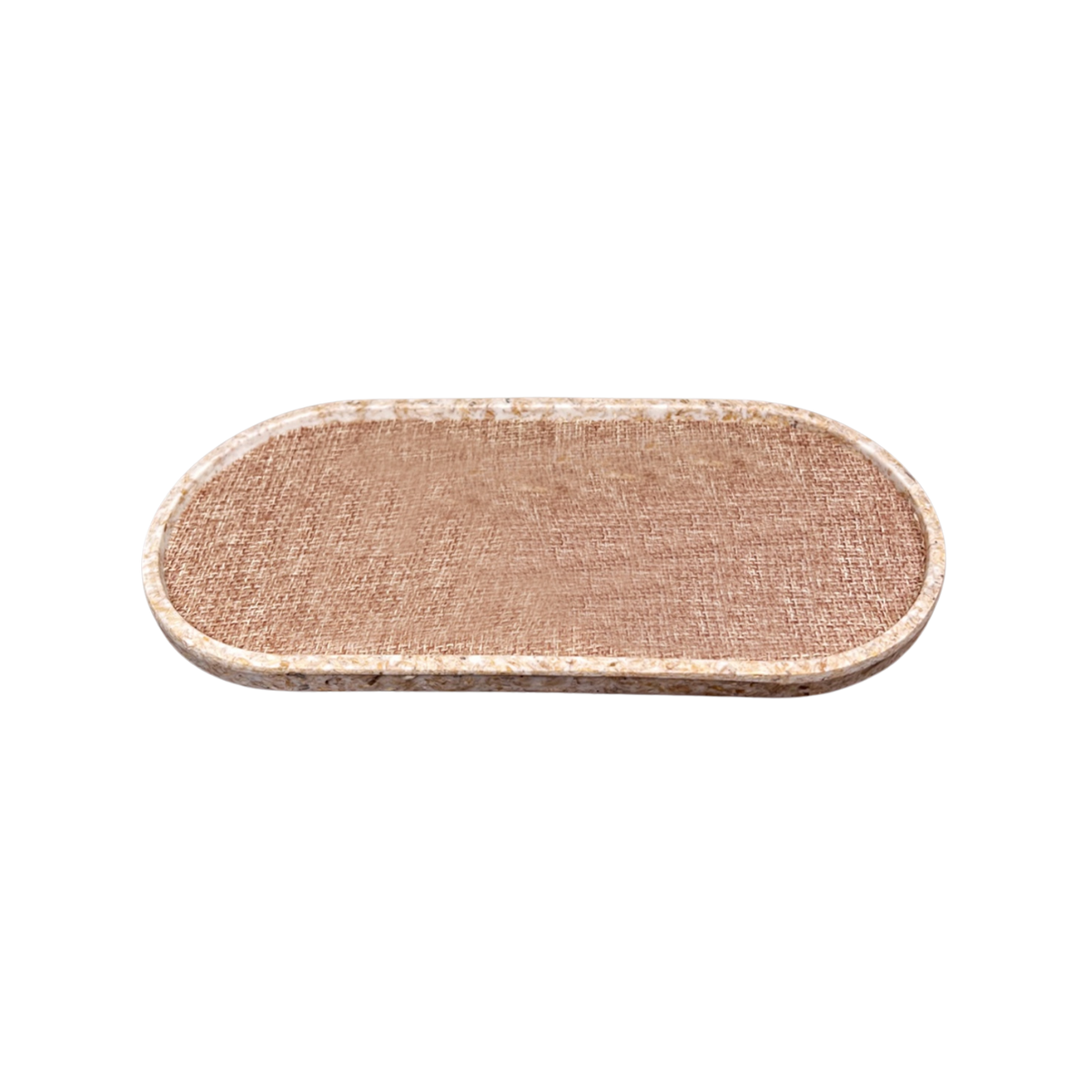 Linen Lacquered Oval Tray - Source by Studio Skara