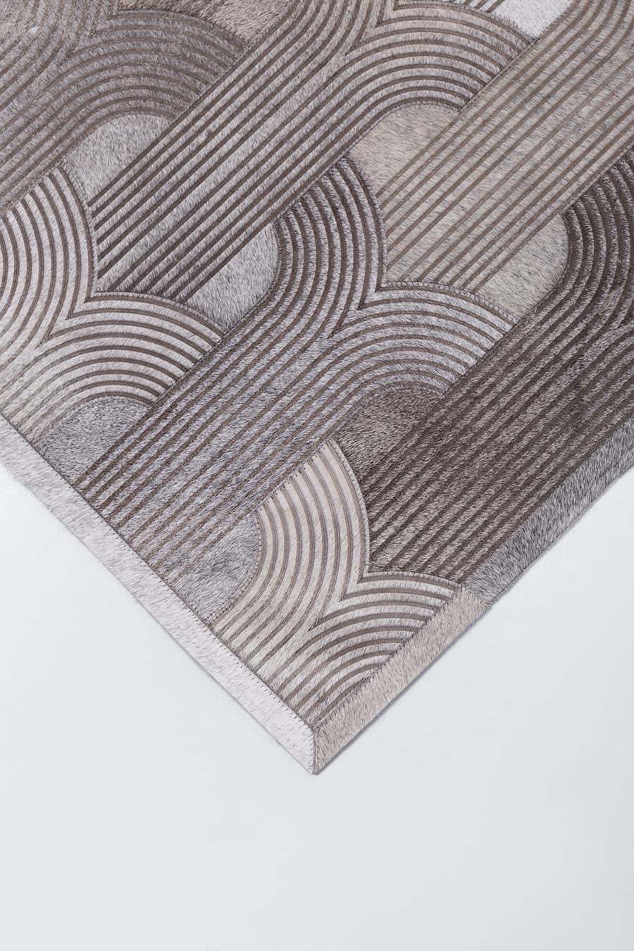 LOOP LASERED - Custom Cowhide Rug - Homelosophy, view 5