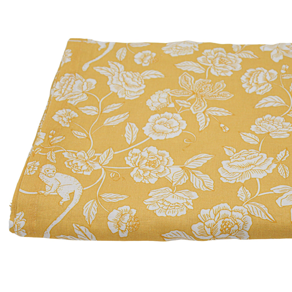 Marigold Flora Parlour Premium Linen Tablecloth