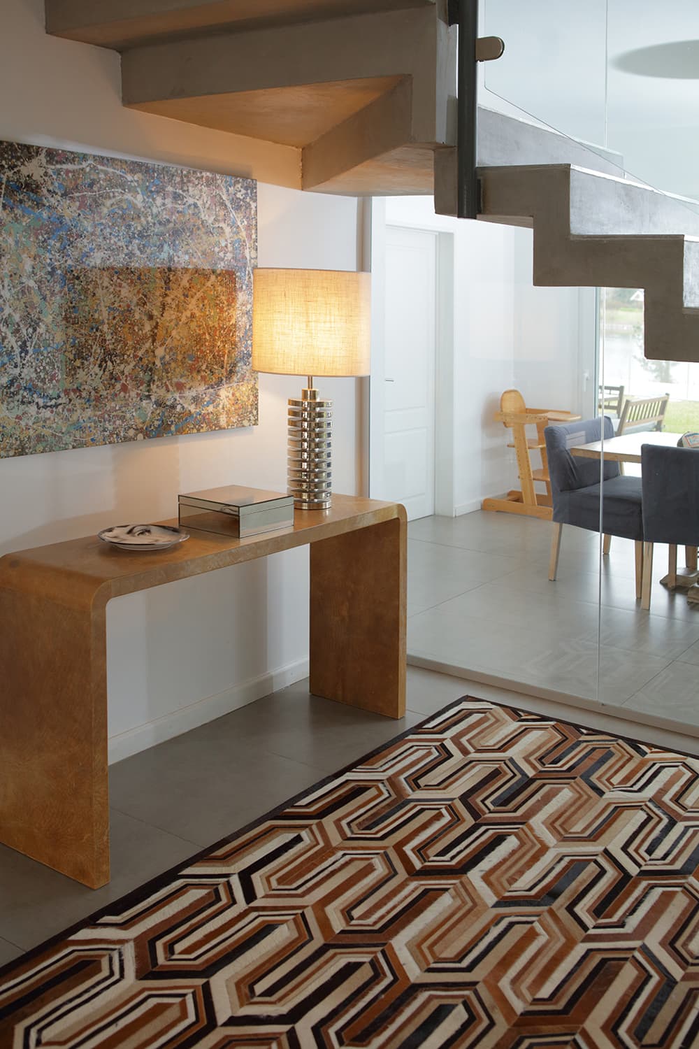MISSONI – Abstract Patterned Bedroom Cowhide Rug - Homelosophy