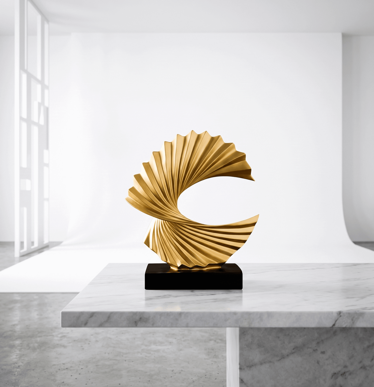 Modern Gold Wave Abstract Sculpture - Home Art Deco — House of Avana, view 1 of 5