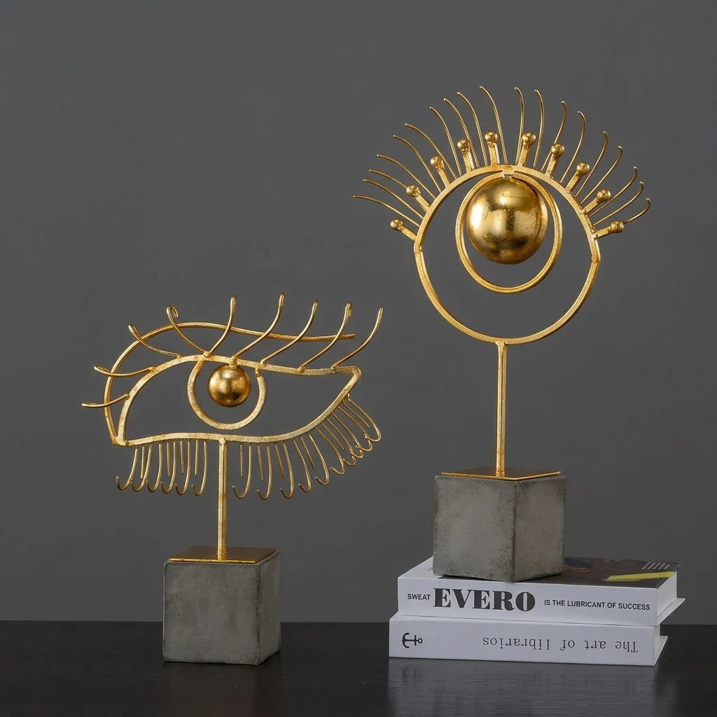 Gymnast Balance Sculpture, Gold Ring & Marble Base
