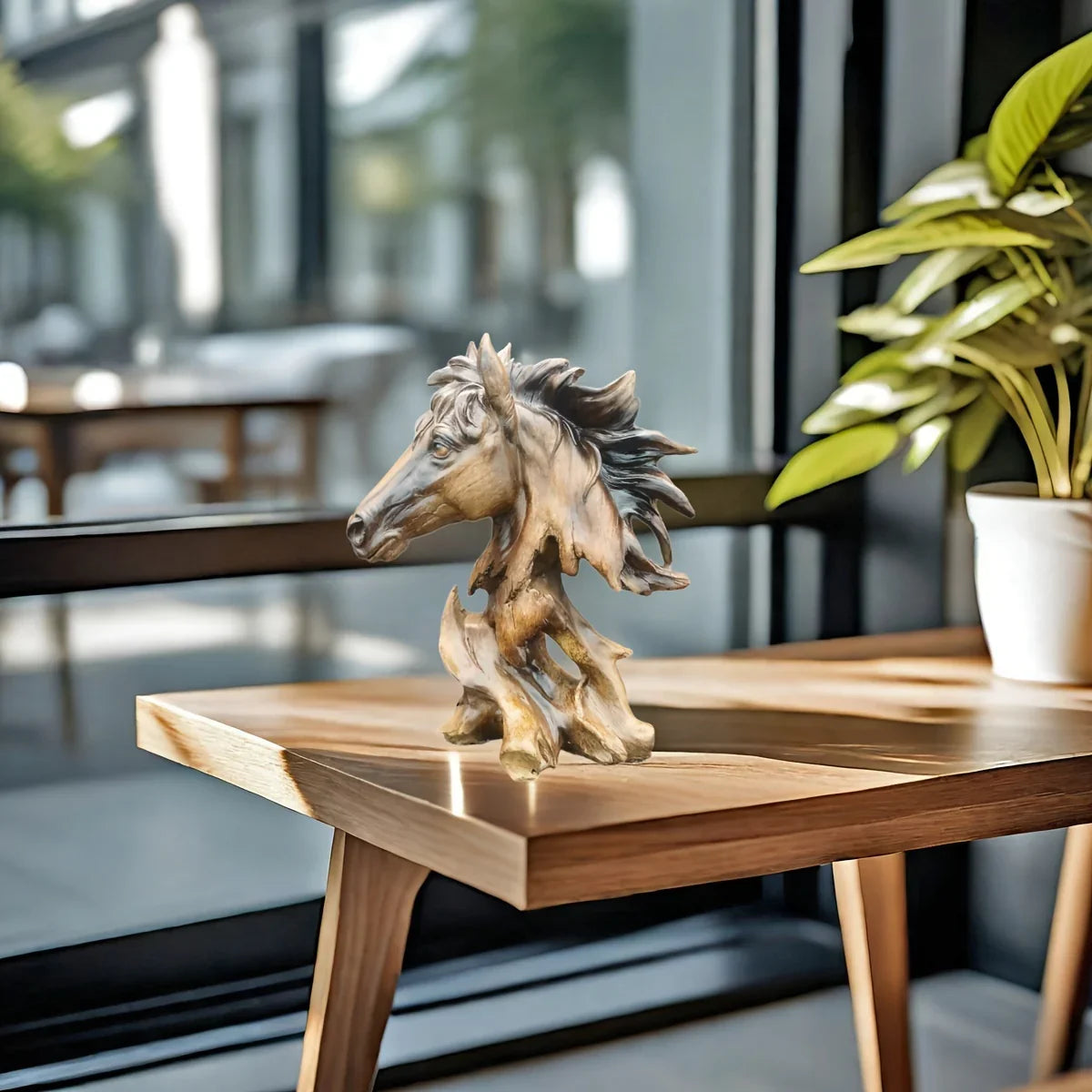 Decorative Horse Head Sculpture