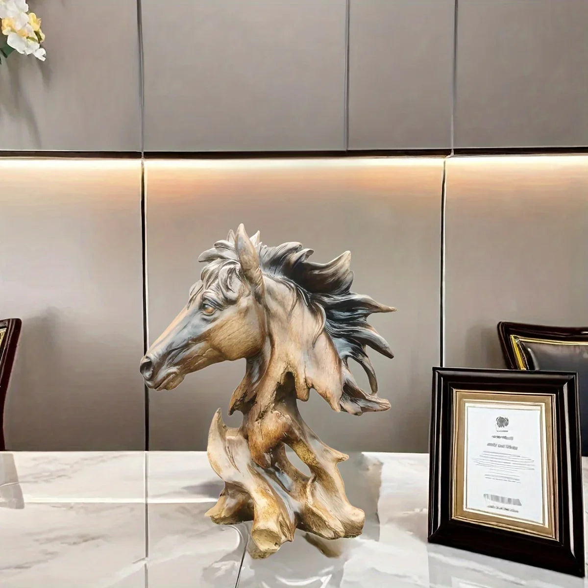 Decorative Horse Head Sculpture
