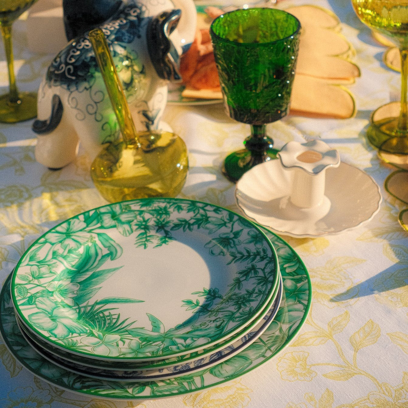 Monsoon Verdant Starter Plate - Set of 4 (+1 Bonus Plate)