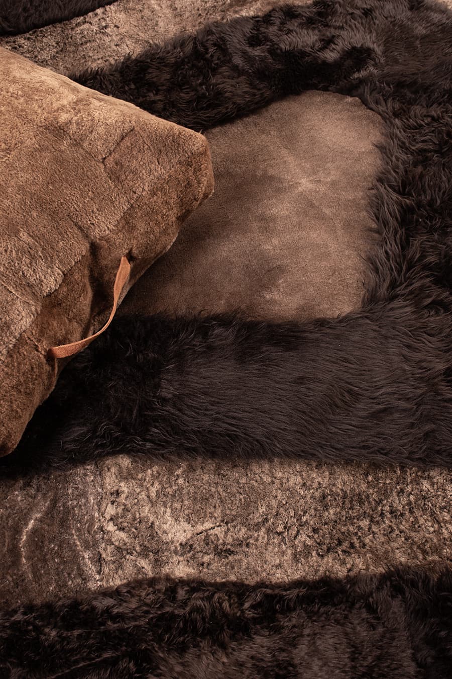 OBELIX – Unique Shaped Rug in Natural Shearling - Homelosophy, view 3
