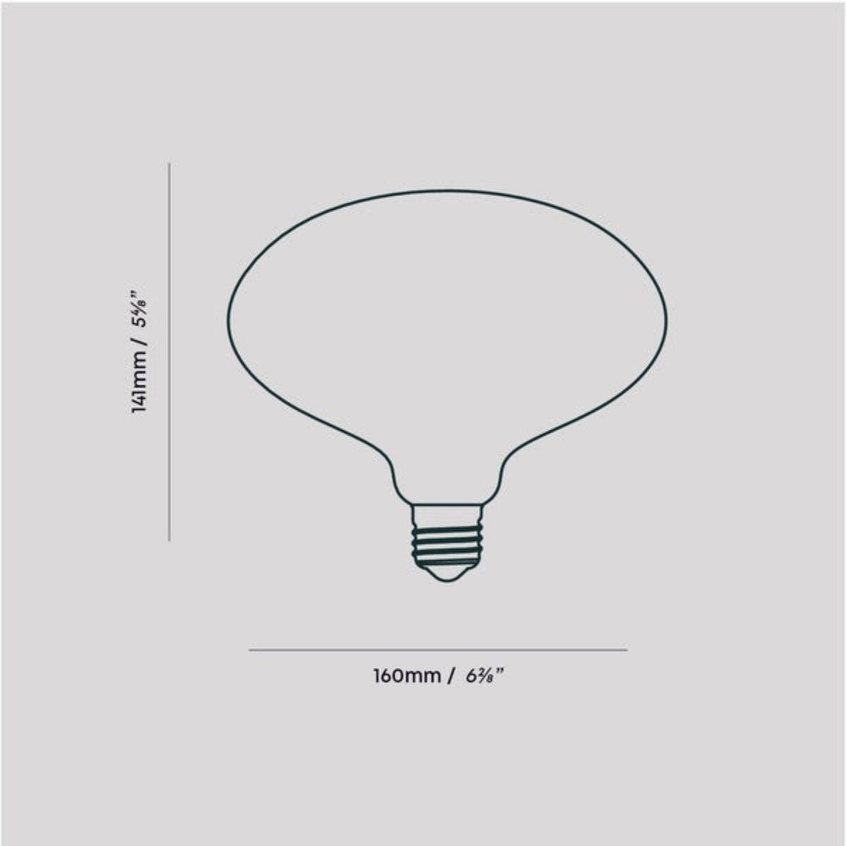 Oval E26 Dim-to-Warm LED Bulb