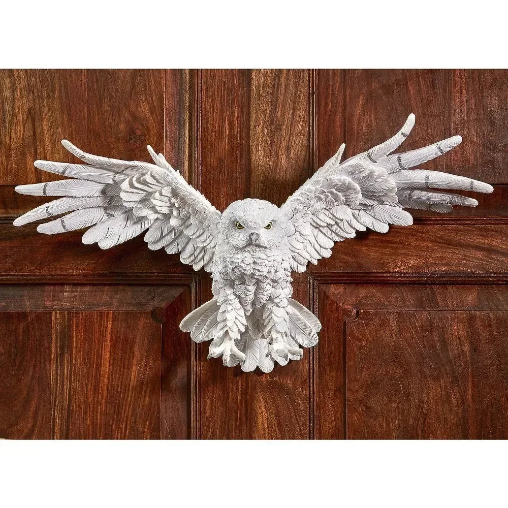 Owl Sculpture - Decorative Metal 11"H