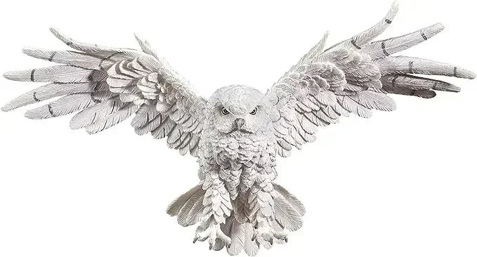 Owl Sculpture - Decorative Metal 11"H