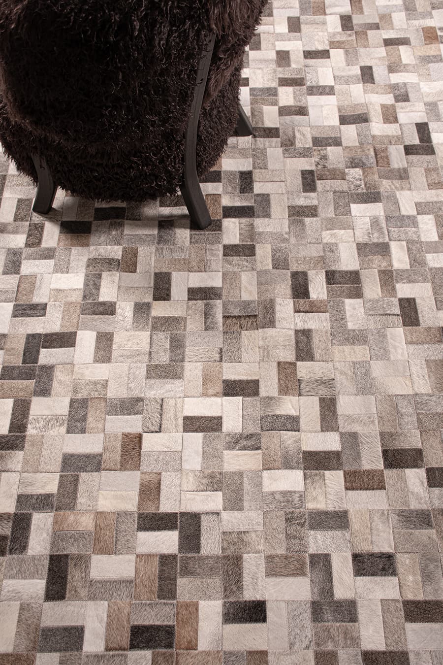 PARQUET – Bespoke Cowhide Rug - Homelosophy, view 5