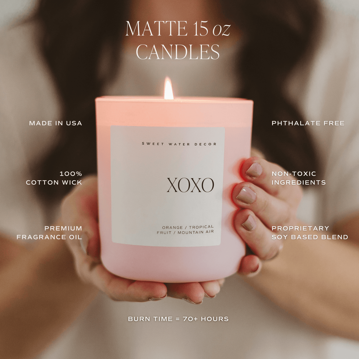 Girl Mama Soy Candle - Pink Matte Jar - 15 oz - Sweet Water Decor, view 5