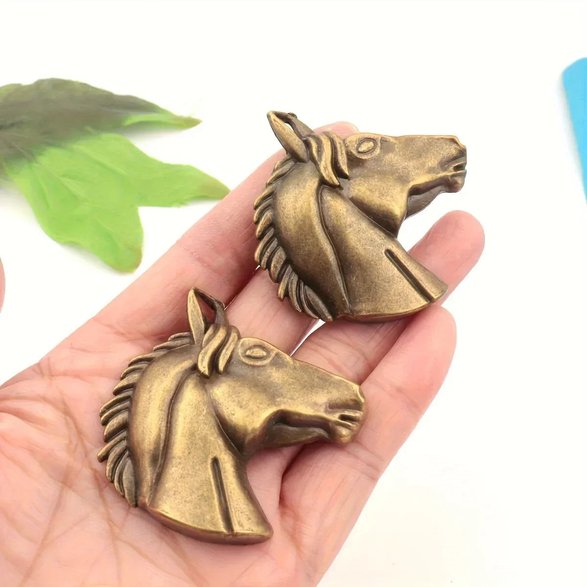 Pendant - Aged Metal Horse Head 5.1CM