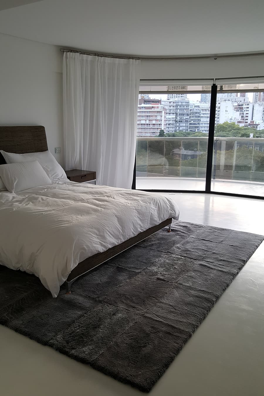 PLAIN STACKED - Charcoal Lambskin Rug - Homelosophy, view 6