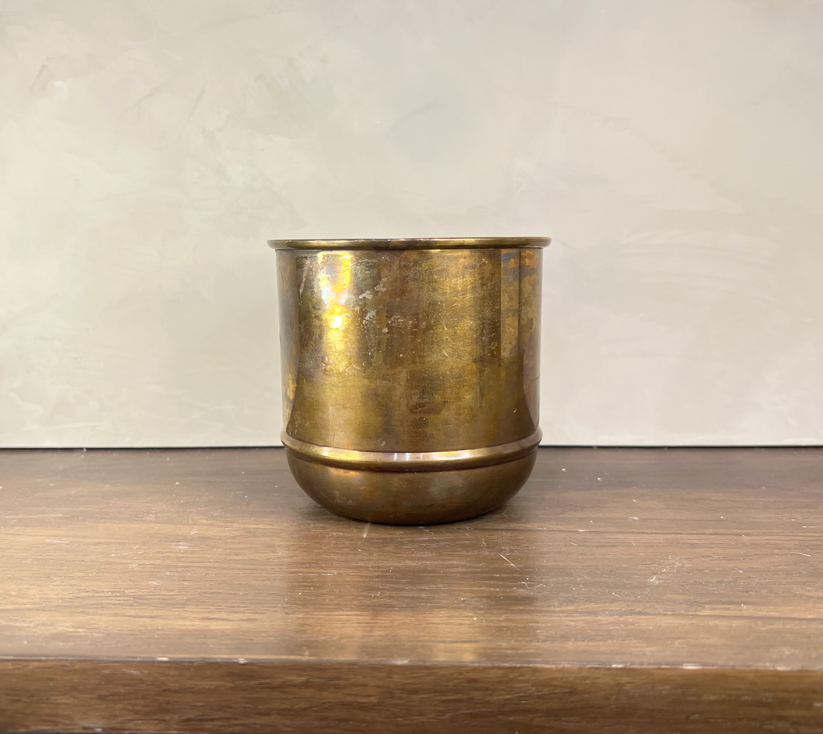 Aged Brass Primrose Pot - Source by Studio Skara, view 2